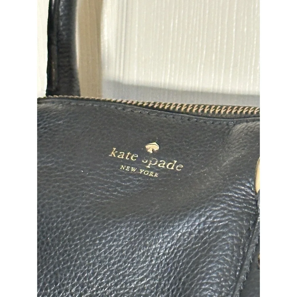 Kate Spade Black Leather Purse (missing‎ Strap)